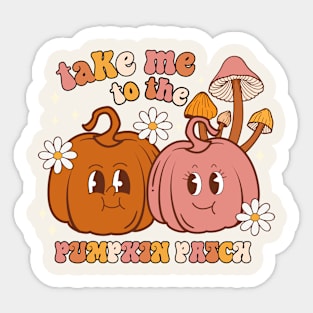 Take Me To The Pumpkin Patch Sticker
